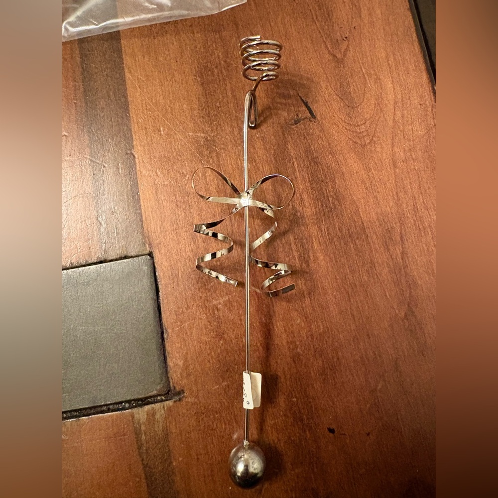 Department 56 Christmas tree candle holders silver